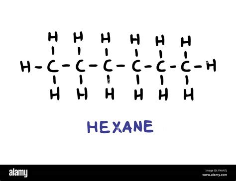 Hexane molecular Stock Vector Images - Alamy
