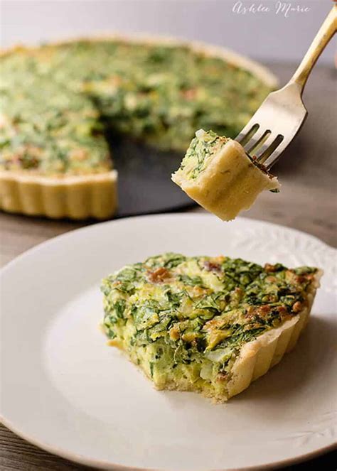 Spinach Artichoke Quiche | Ashlee Marie