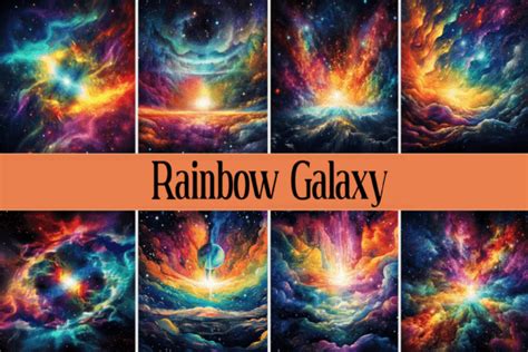 Rainbow Galaxy Graphic by Wow Art · Creative Fabrica