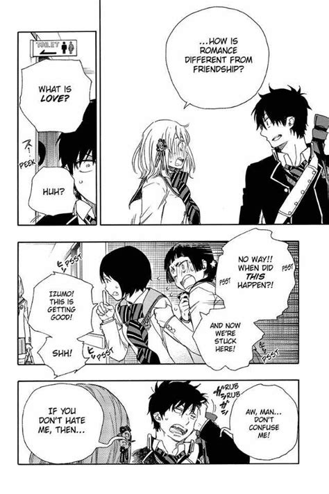 Rin x shiemi Manga moment #blueexorcist | Blue exorcist rin, Blue ...