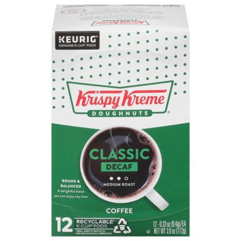 Krispy Kreme Decaf Medium Roast Coffee K-Cup Pods, 12 ct - King Soopers