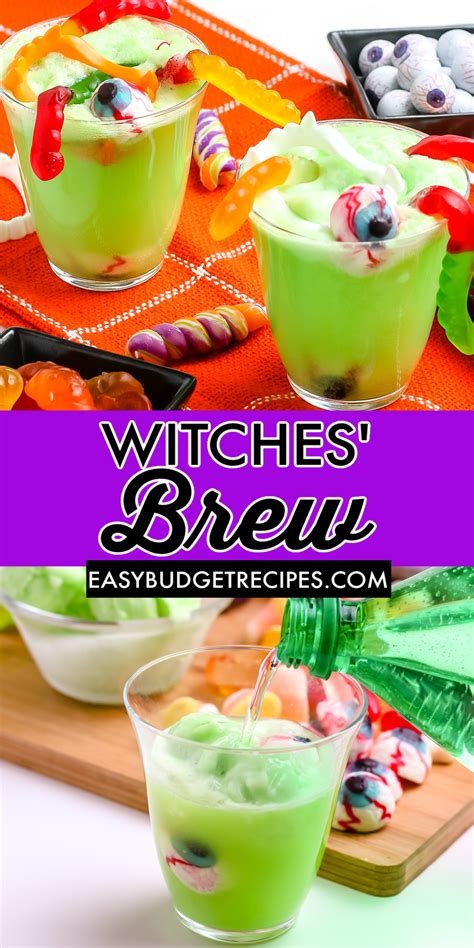 Witches' Brew Halloween Drink - Easy Budget Recipes