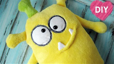 Monster pillow - plushies toys. Easy tutorial. You must make it ️ - YouTube