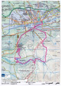 Long Way Round Route Map - Hill Walking Club - Cork Backpackers