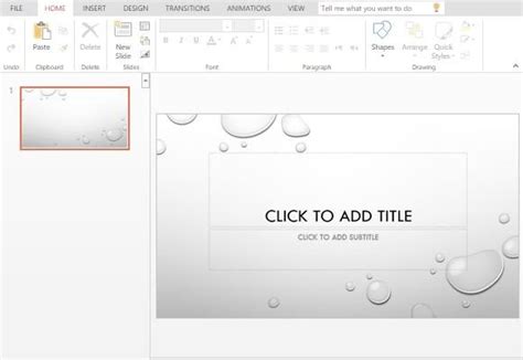 Droplet PowerPoint Template