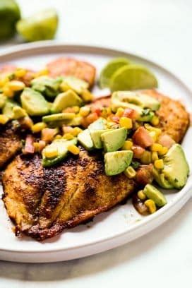 Tilapia with Avocado and Corn Salsa - Joyous Apron