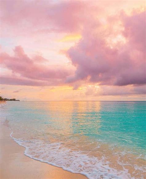 Download Soak Up the Sun on This Gorgeous Pink Beach Wallpaper | Wallpapers.com