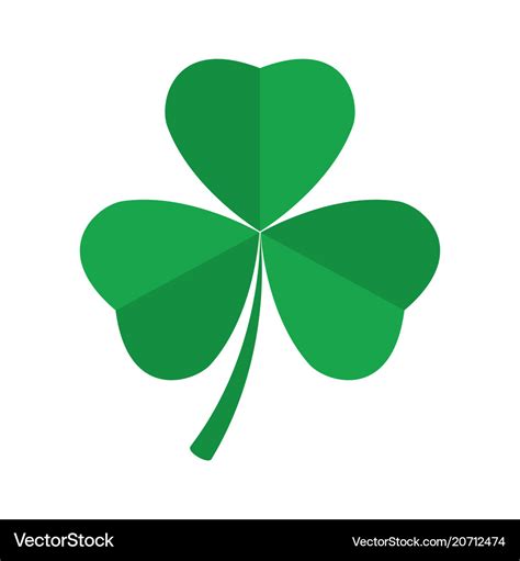 Shamrock clover icon st patrick s day symbol Vector Image