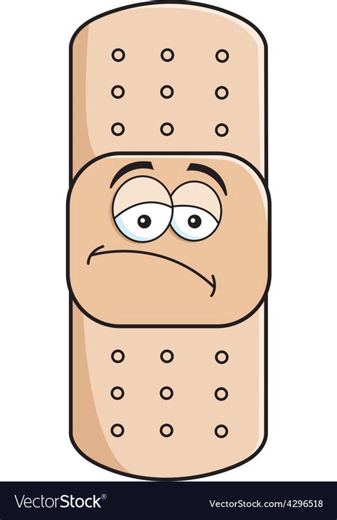 Cartoon bandage Royalty Free Vector Image - VectorStock