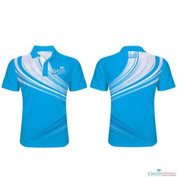 View Sublimation Polo Shirt Design Blue PNG – Unique Design