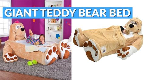 Incredibeds Giant Teddy Bear Fitted Bed Sheet - YouTube