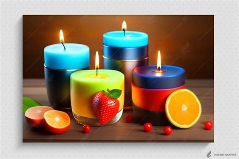 Decorated Burning Candles for dia de las velitas