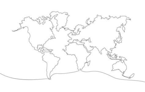 Continents Outline Vector Art, Icons, and Graphics for Free Download