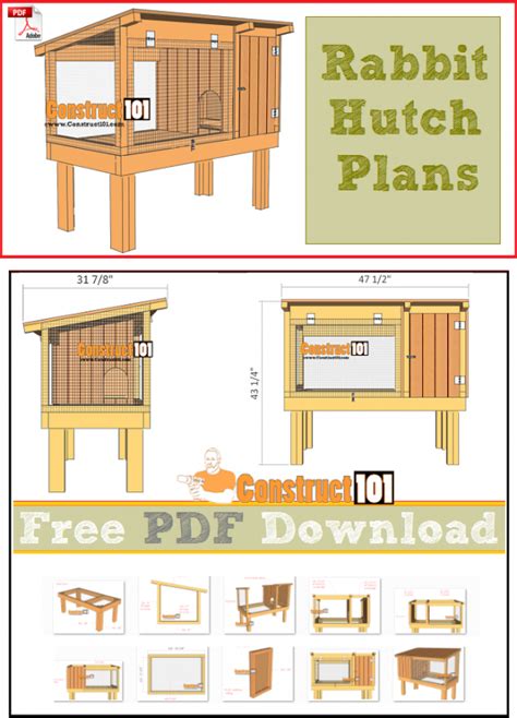 Coat Rack: Rabbit Hutch Plans – PDF Download