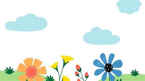 Cute White Simple Garden Week Flower Powerpoint Background For Free Download - Slidesdocs