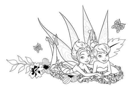 Tinkerbell coloring pages. Disney fairies for girls | WONDER DAY ...