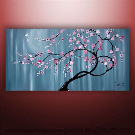 Abstract Cherry Blossom Painting at PaintingValley.com | Explore collection of Abstract Cherry ...