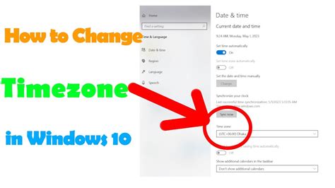 How to Change Your Time Zone in Windows 10 | Easy Method - YouTube