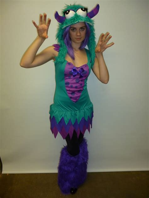 Monster Costume Girls Aqua with Hood. -Creative Costumes