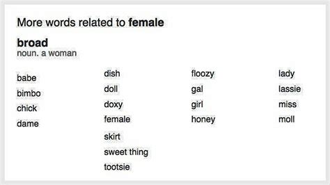 Look up ‘female’ — thesaurus suggests ‘broad, bimbo’ - Baltimore Sun