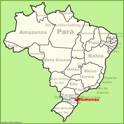 Blumenau Map | Brazil | Detailed Maps of Blumenau