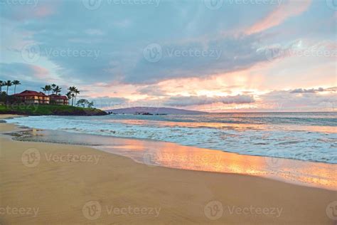 Wailea State Beach Sunset 1358008 Stock Photo at Vecteezy