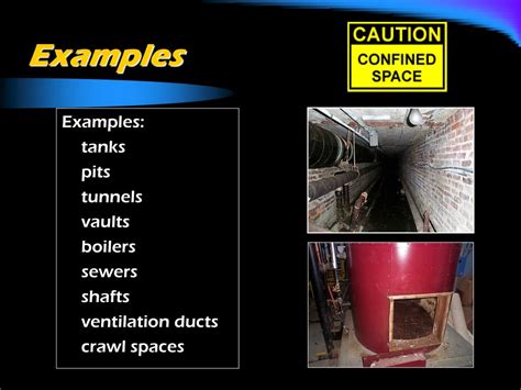 PPT - Confined Spaces PowerPoint Presentation, free download - ID:160621