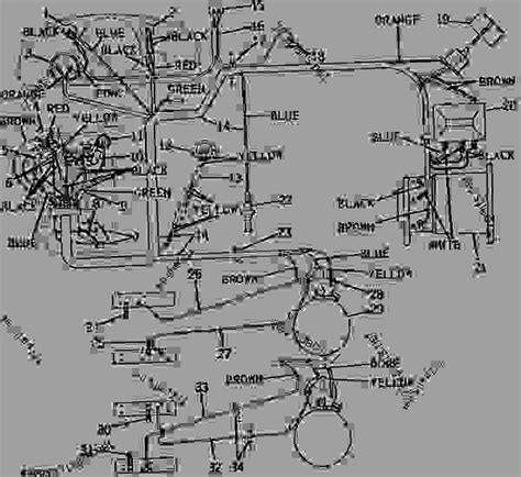 GENERATOR AND STARTER WIRING (DIESEL) [01G23] - TRACTOR John Deere 3010 - TRACTOR - 3010 Grove ...