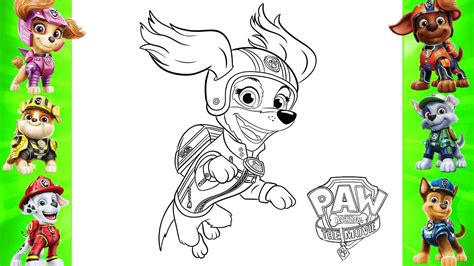 How To Draw Liberty 🐶 PAW Patrol Drawing Easy | Liberty 🐶 Paw Patrol Heroes 2023 - YouTube