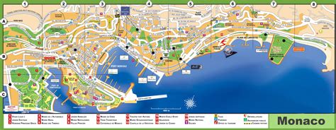 Monaco Attractions Map | FREE PDF Tourist City Tours Map Monaco 2024