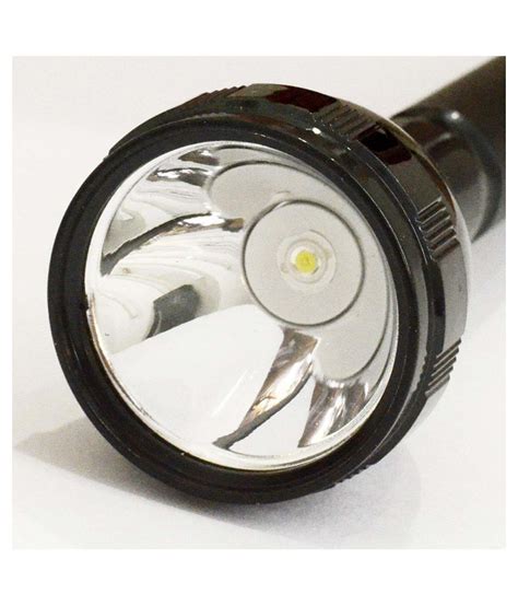 SM Rechargeable Industrial Security Purpose Metal Torch 2W Flashlight ...