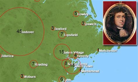 Interactive map reveals how the Salem witch trials spread History Of Psychology, Salem Witch ...