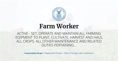 Farm Worker | SeasonalJobs.dol.gov