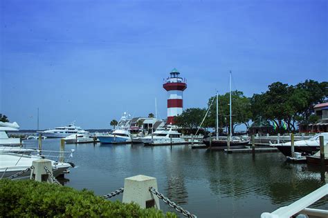 Hilton Head LIghthouse And Marina Photograph by JG Thompson