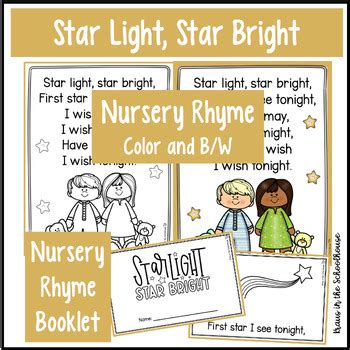 Star Light Star Bright Nursery Rhyme Activities by Kraus in the Schoolhouse