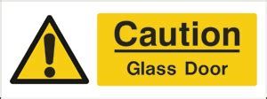 Caution Glass door | General Warning Signs | Safety Sign Shop UK & Ireland