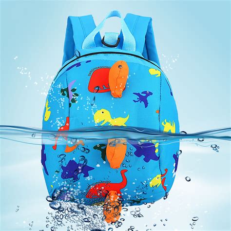 Toddler Kids Dinosaur Backpack Anti-lost Bags with Safety Leash (Sky Blue) | eBay