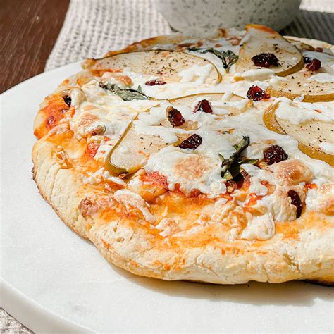 Pear and Goat Cheese Pizza | Just About Foods