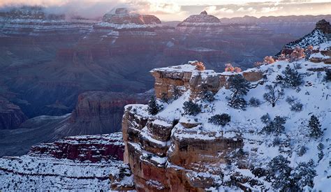 Winter Sunrise - Mather Point Grand Canyon Photograph by Paul Riedinger | Fine Art America