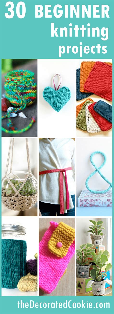 KNITTING FOR BEGINNERS: A roundup of 30 easy knitting projects