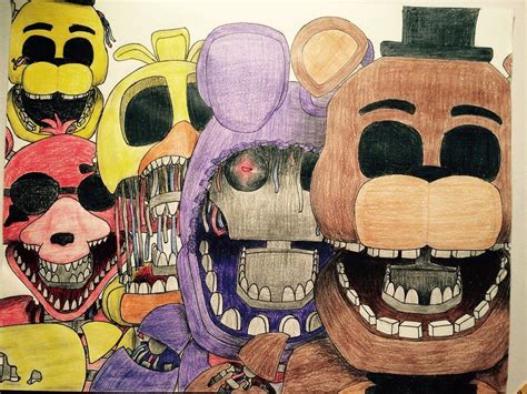 Pin by Stephanie Abram on FNAF Animated | Fnaf drawings, Anime fnaf, Fnaf golden freddy