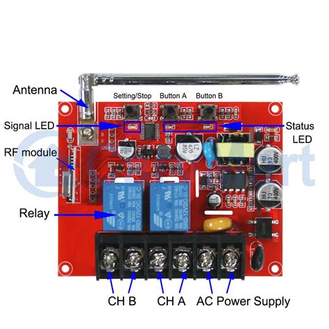 Wireless Remote Control Kit For AC 380V Motor Forward And Reverse Rotation