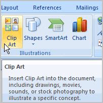 How to insert clip art in word under a heading - mokasineditor