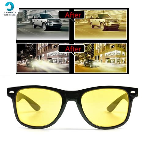 Night Driving Glasses Vision Anti Glare Drivers Polarized UV400 Fit Over Men's Accessories ...