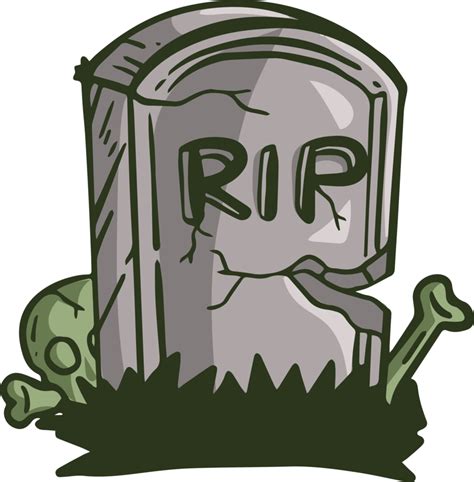 RIP Tombstone Halloween Doodle Illustration 11812355 PNG