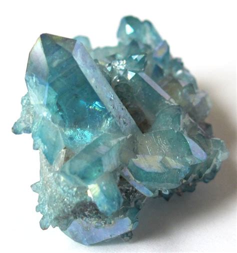 Aqua Aura Quartz Cluster Display Specimen D