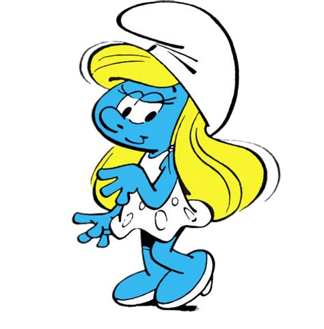 Smurfette posing | Smurfs, Smurfs drawing, Smurfette