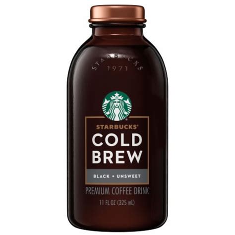 Starbucks® Cold Brew Black Unsweetened Iced Coffee Drink, 11 fl oz - Ralphs