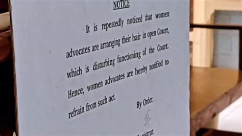 Pune court asks women lawyers not to fix their hair in court as it ...