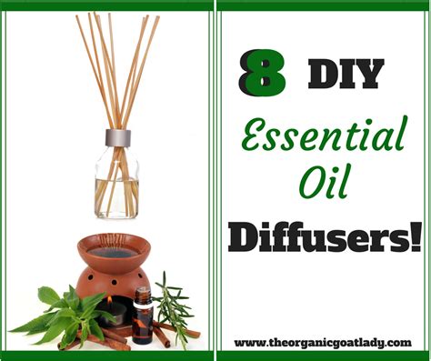 8 DIY Diffuser Ideas! - The Organic Goat Lady